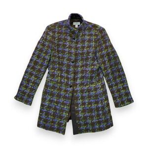 Vintage Talbots Collection Womens Wool Plaid Jacket Size 8 ~ Made in‎ Portugal
